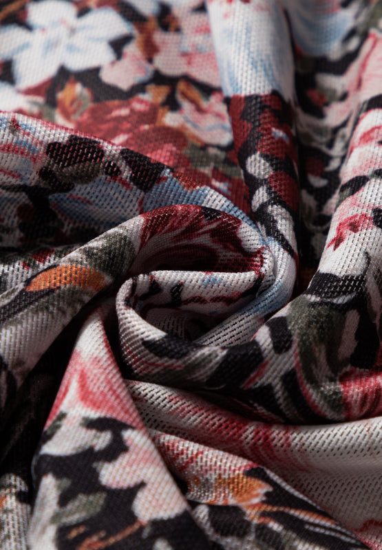 Maxirock mit Blumenmuster und elastischer Taille