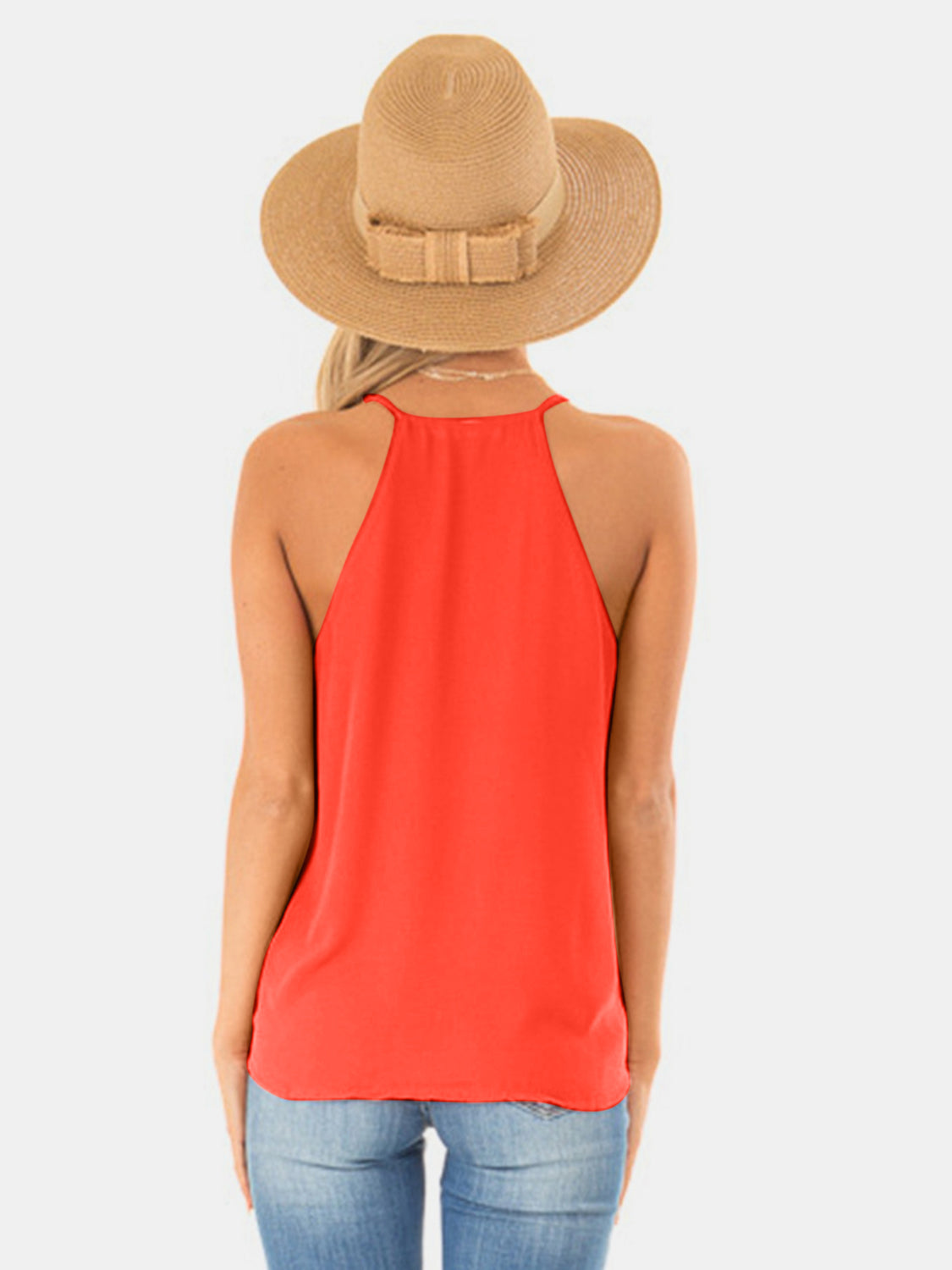 Übergroßes Überkreuz-Top mit Spaghettiträgern