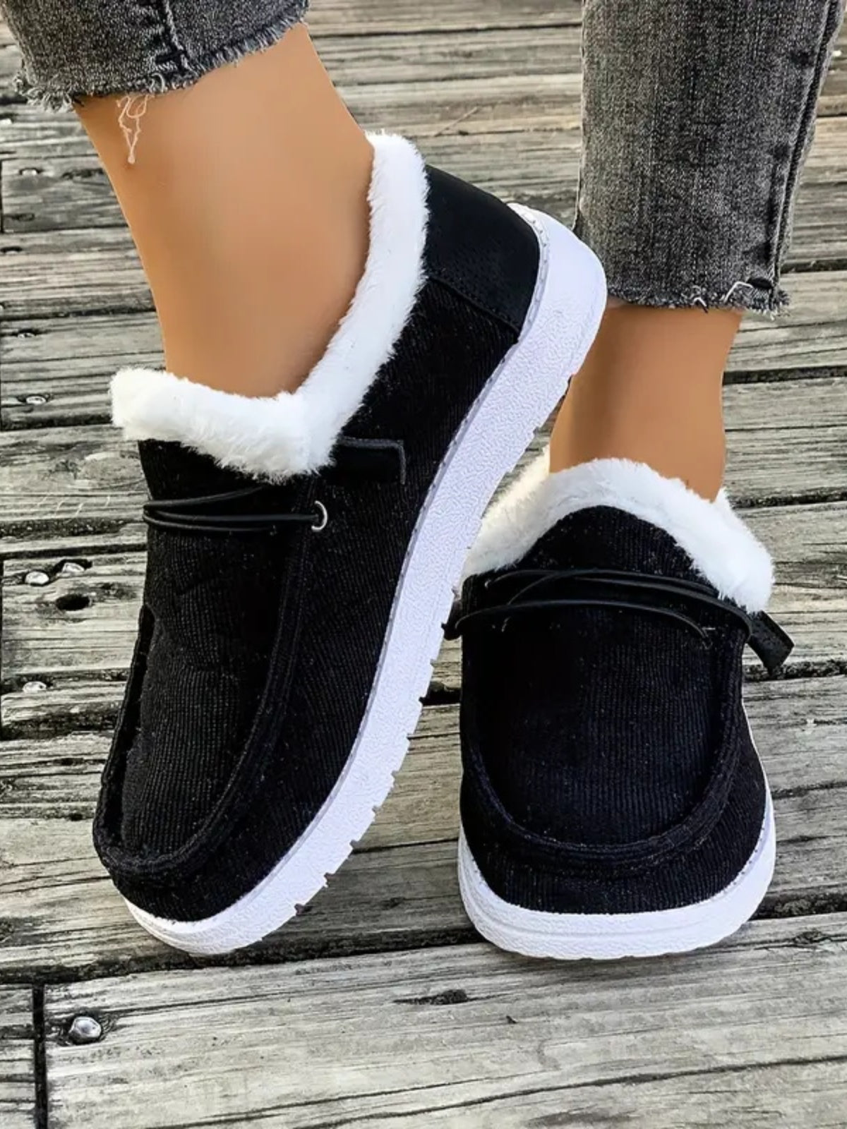 Fluff – Flache Slipper mit runder Zehenpartie