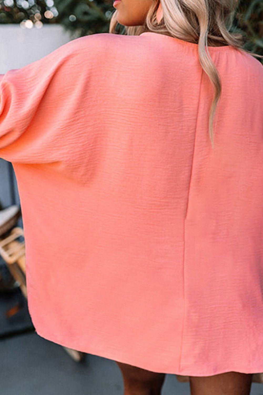 MAMA Bluse mit Rundhalsausschnitt und Laternenärmeln