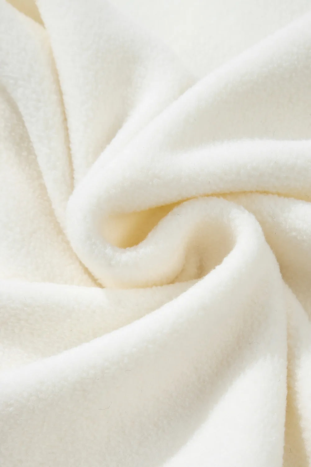 Langärmliges Sherpa-Sweatshirt mit Stehkragen