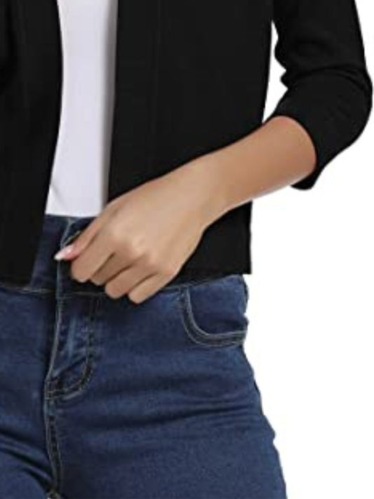 Strickjacke mit offener Vorderseite