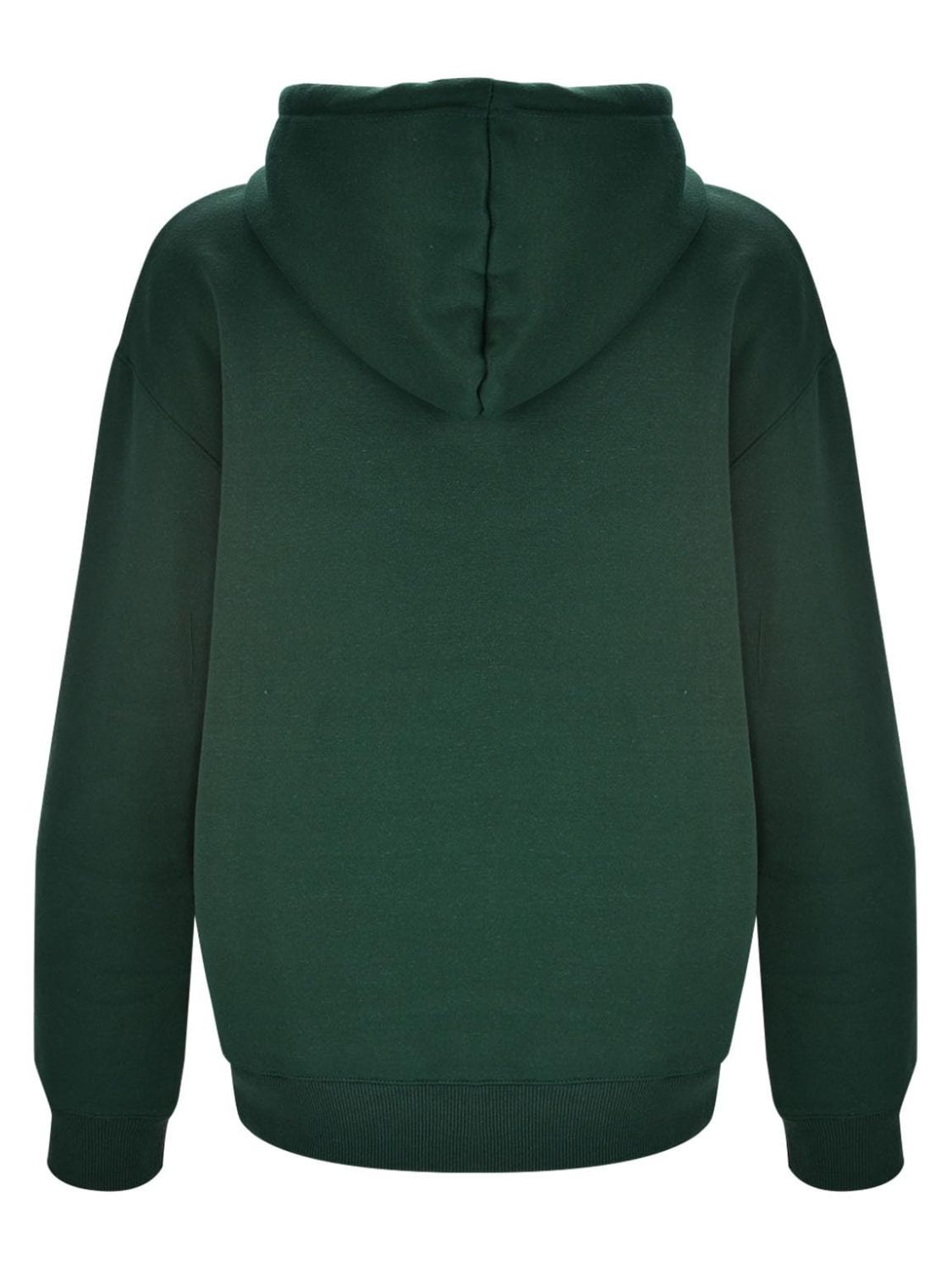 Langärmlige Kapuzenjacke mit Buchstabengrafik und Reißverschluss