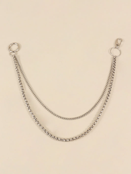 Doppellagiger Metallkettengürtel