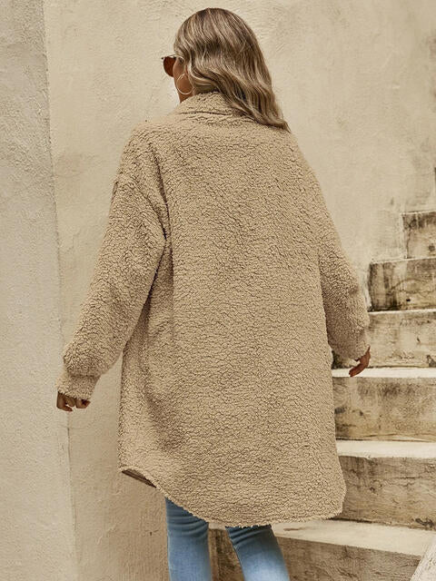 Mantel mit Button-Down-Kragen