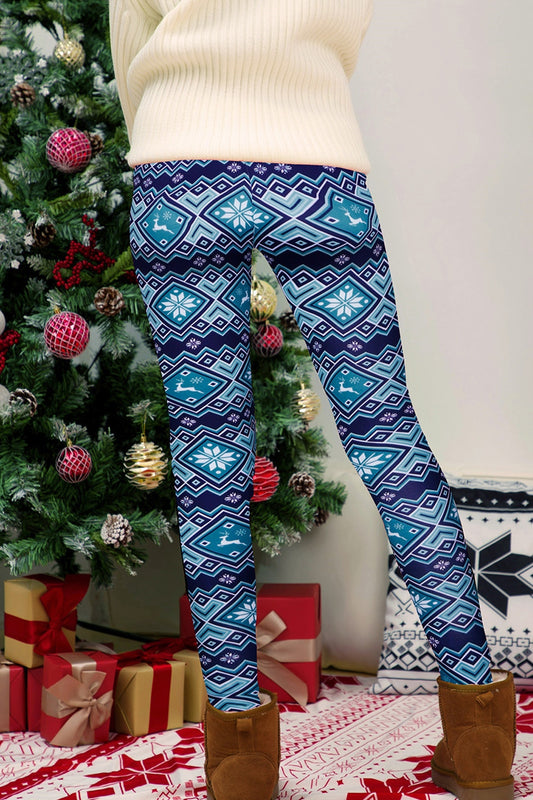 Leggings mit geometrischem Muster in voller Größe