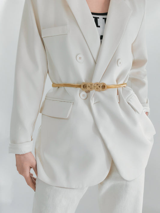 Gürtel mit Knotenschnalle aus Metall