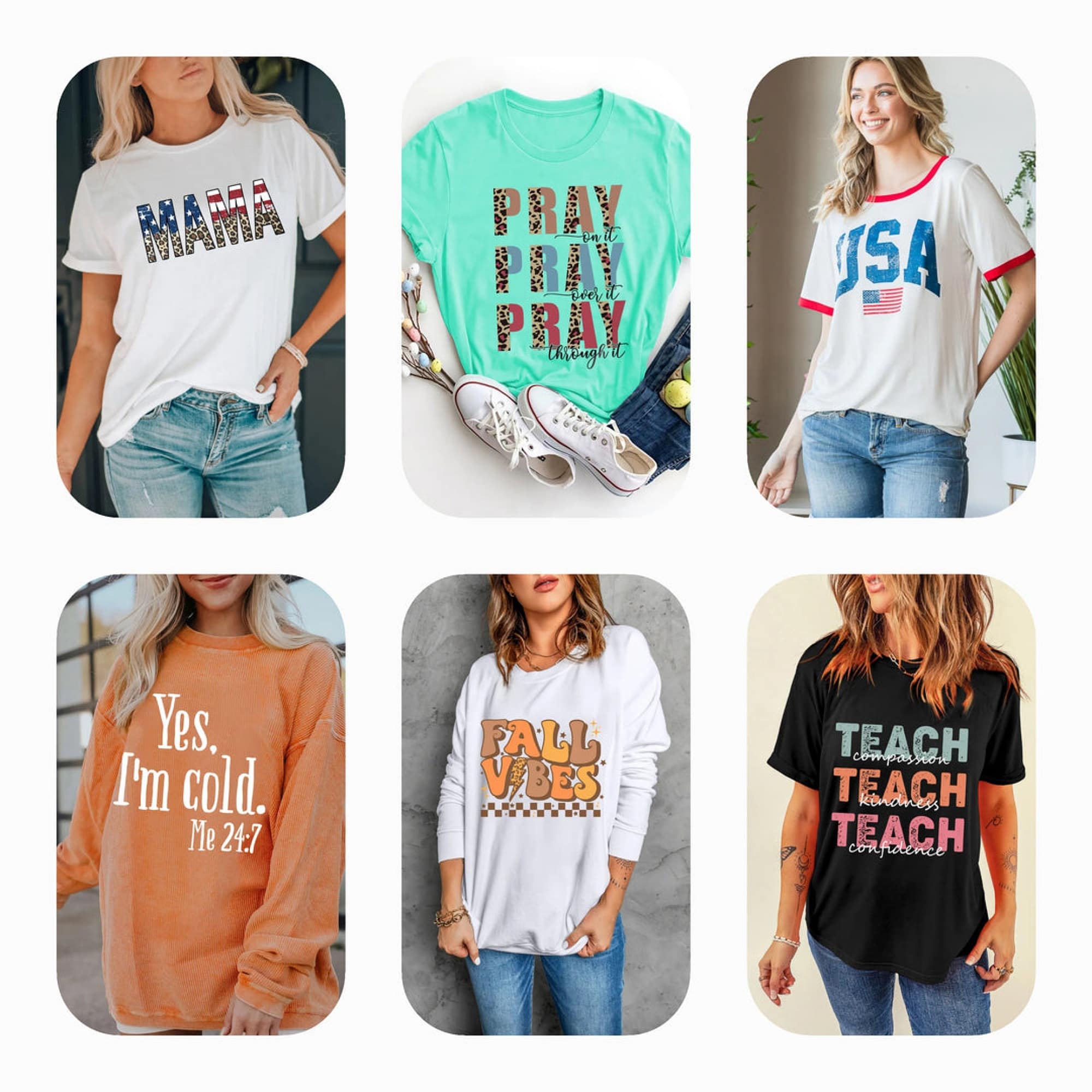 Letter Print Apparel – Collections for Her
