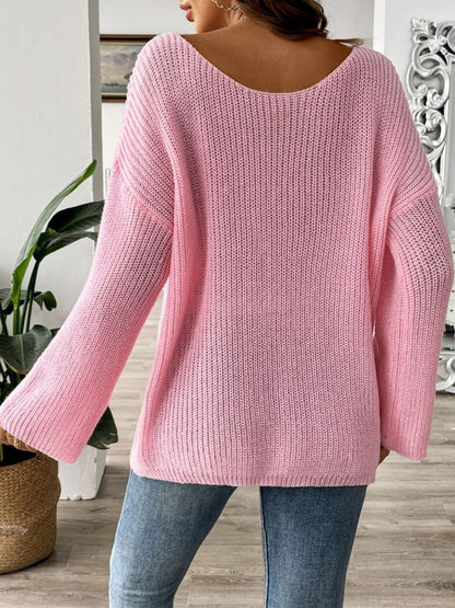 Pullover mit Rundhalsausschnitt und langen Ärmeln