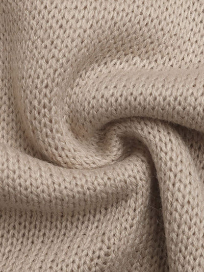 Perfee – Kirschen-Pullover mit Rundhalsausschnitt und langen Ärmeln