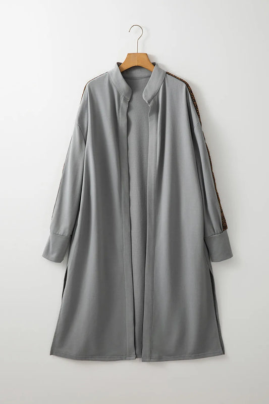 Langärmliges Coverup mit offener Vorderseite