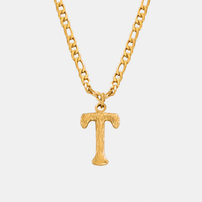 Halskette mit Buchstabenanhänger aus Titanstahl