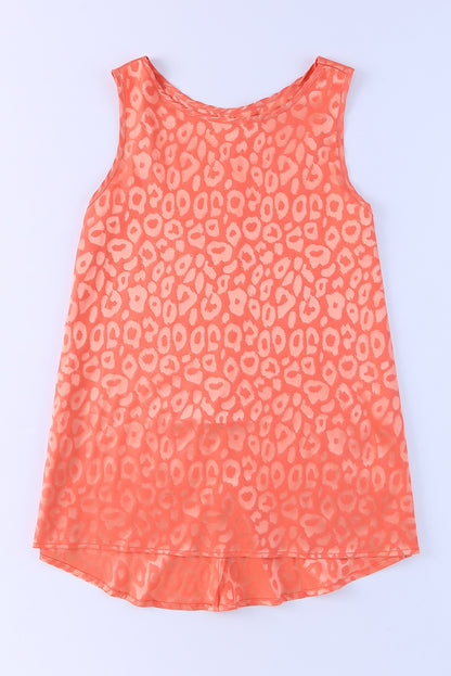 Sweet Days Tanktop mit Rundhalsausschnitt und Leopardenmuster