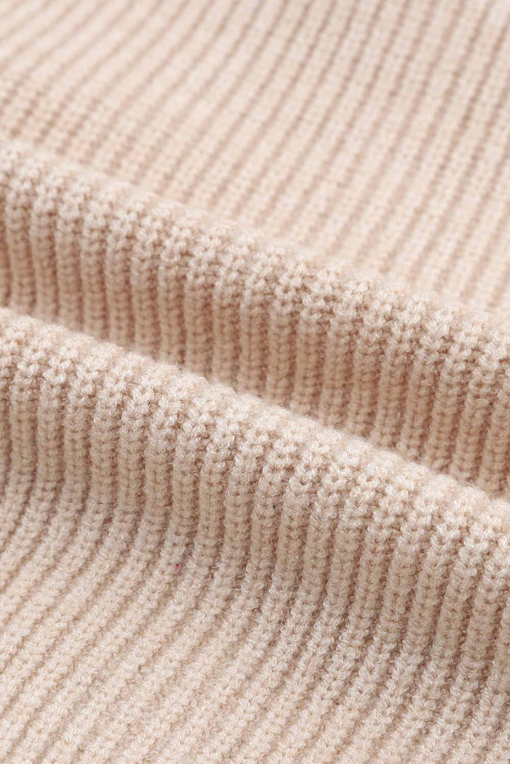 Langärmlige Strickjacke mit Reißverschluss