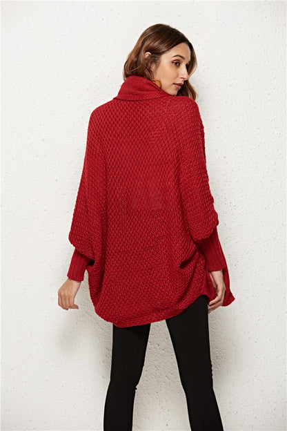 Strickjacke mit offenen Fledermausärmeln vorne