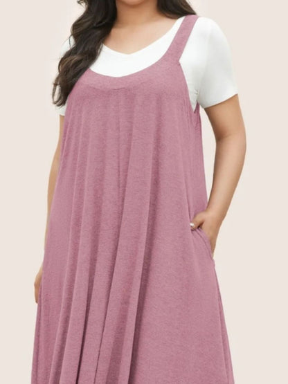 Overall mit weitem Bein und Taschen in voller Größe