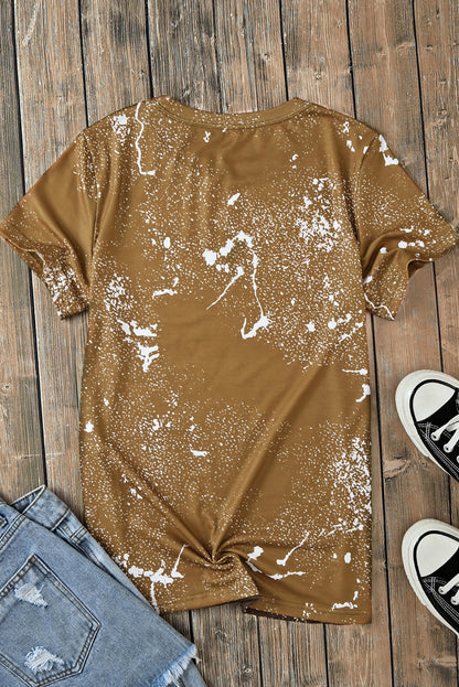 T-Shirt mit Rundhalsausschnitt und kurzen Ärmeln und Grafik