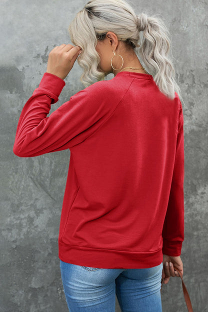 Sweatshirt mit Rundhalsausschnitt und langen Ärmeln