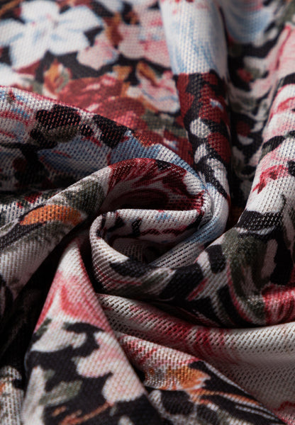 Maxirock mit Blumenmuster und elastischer Taille