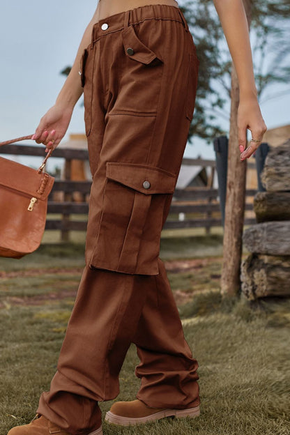 Loose Fit Lange Jeans mit Taschen