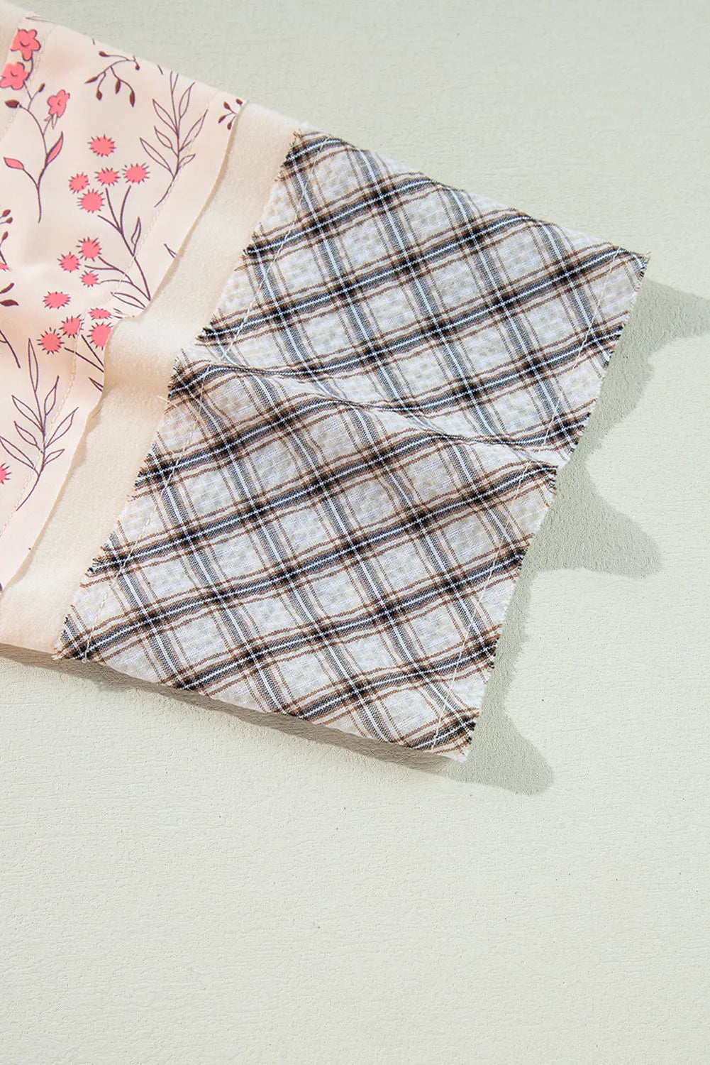 Langarmbluse mit Rundhalsausschnitt und Herzmuster