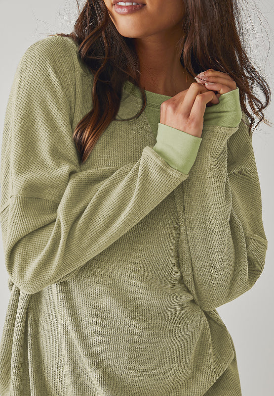 Sweatshirt mit Rundhalsausschnitt und langen Ärmeln