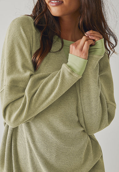 Sweatshirt mit Rundhalsausschnitt und langen Ärmeln