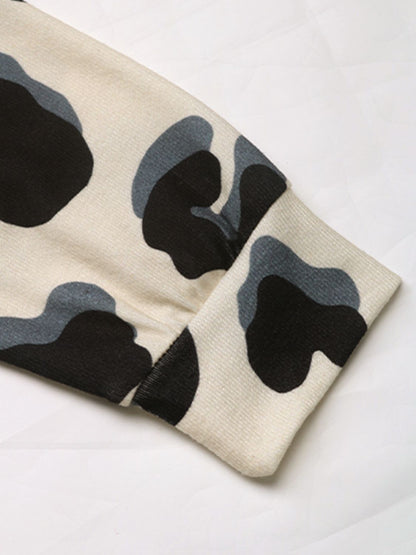 Perfee – Langärmliger Kapuzenpullover mit Kordelzug und Kunstfell-Lagenmuster