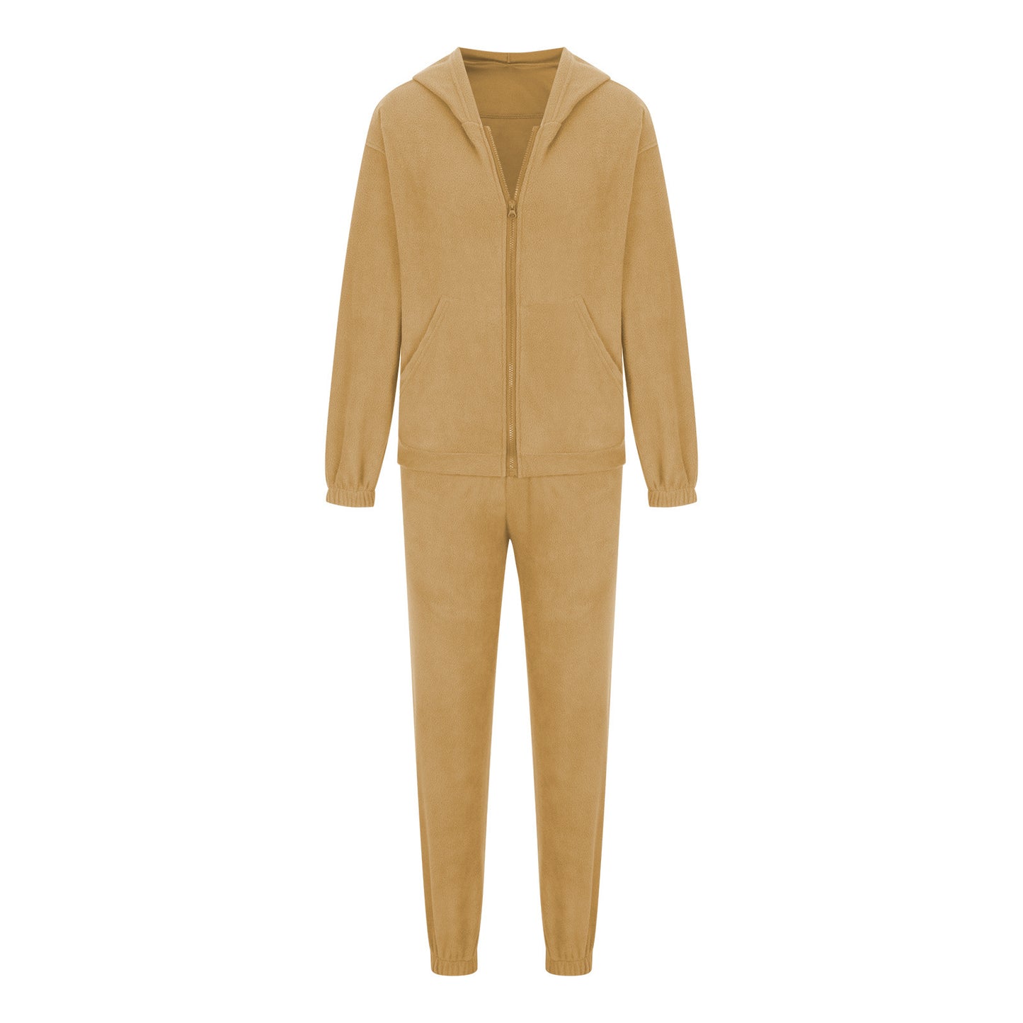 Zip Up Long Sleeve Hoodie and Joggers Set