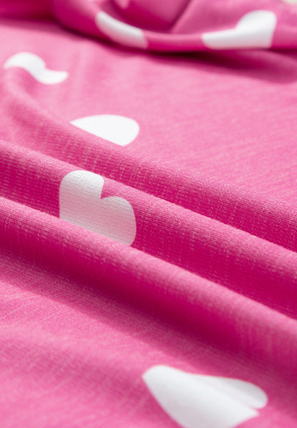 Set aus langärmligem Oberteil mit Rundhalsausschnitt und Shorts mit elastischer Taille