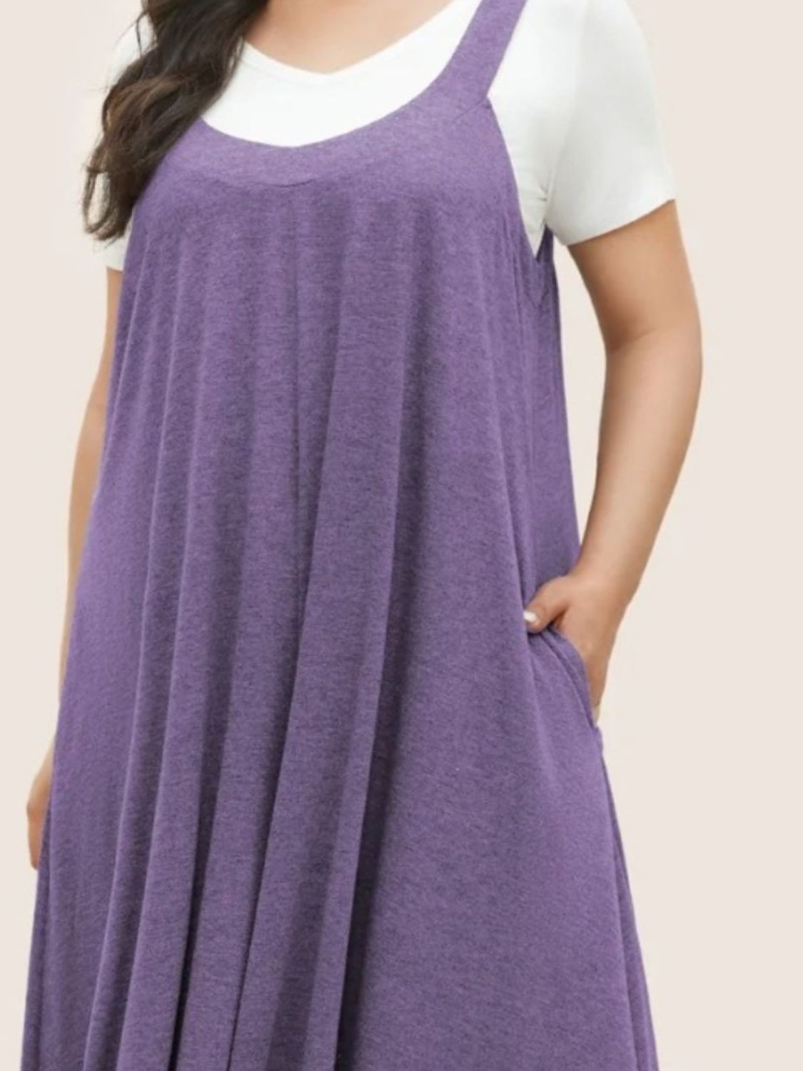 Overall mit weitem Bein und Taschen in voller Größe