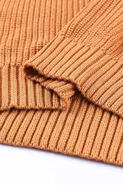 Langärmliger Pullover mit Cut-Outs auf der Rückseite und kalten Schultern