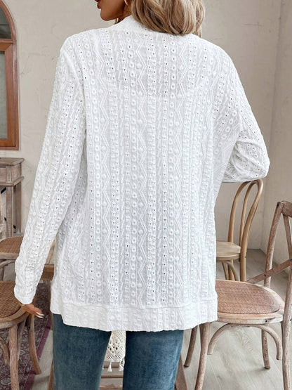 Cover Up mit Taschen und Ösen vorne offen