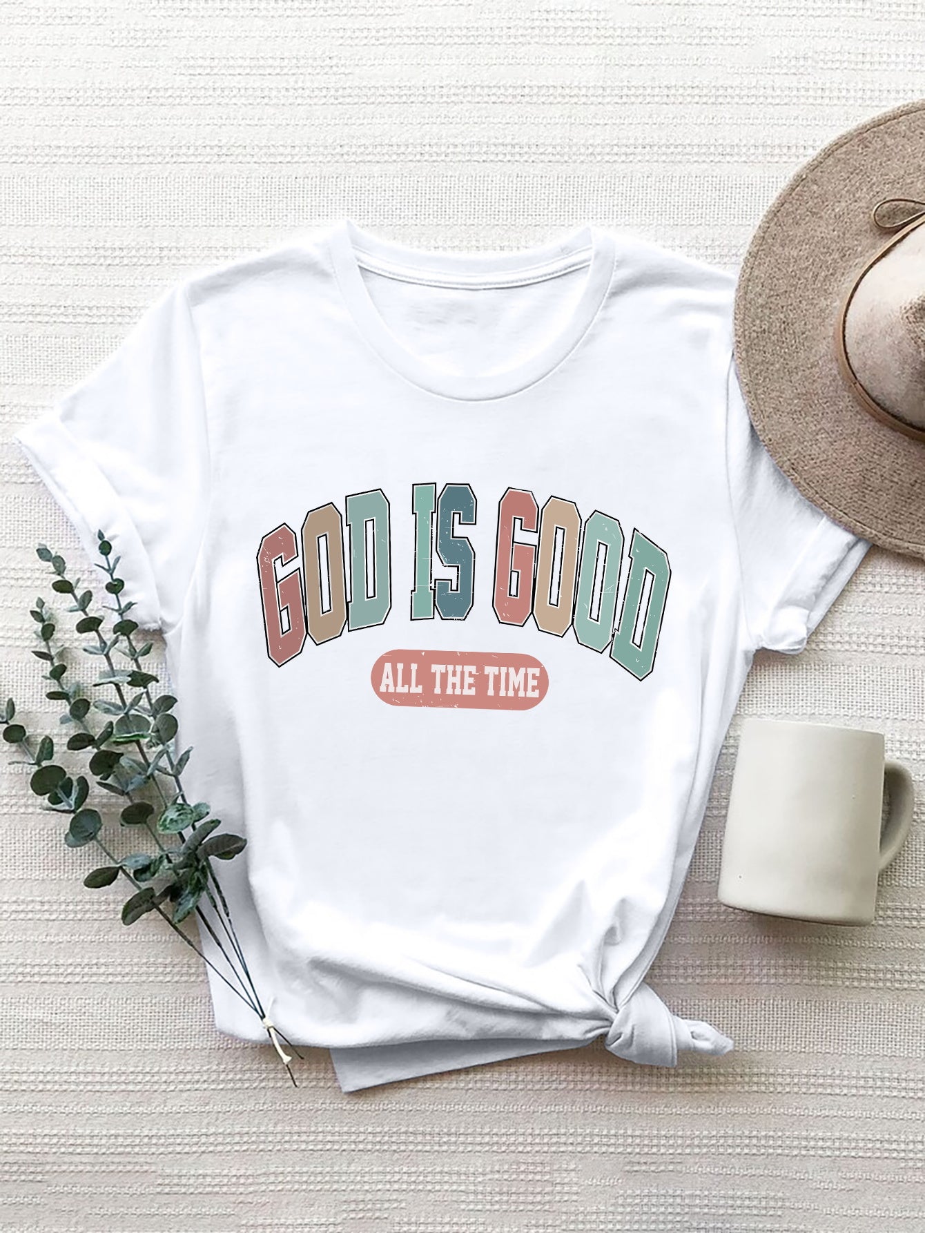 GOTT IST IMMER GUT T-Shirt mit Rundhalsausschnitt