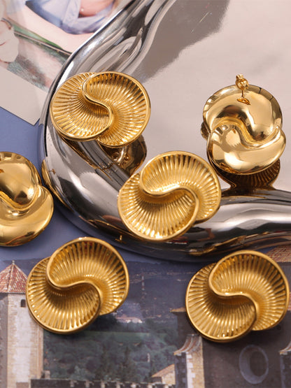 Spiralohrstecker aus Titanstahl