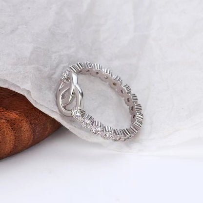 925 Sterling Silber Zirkon Ring