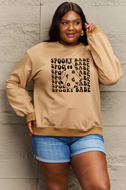 Simply Love – Sweatshirt mit Grafik „Spooky Babe“ in voller Größe