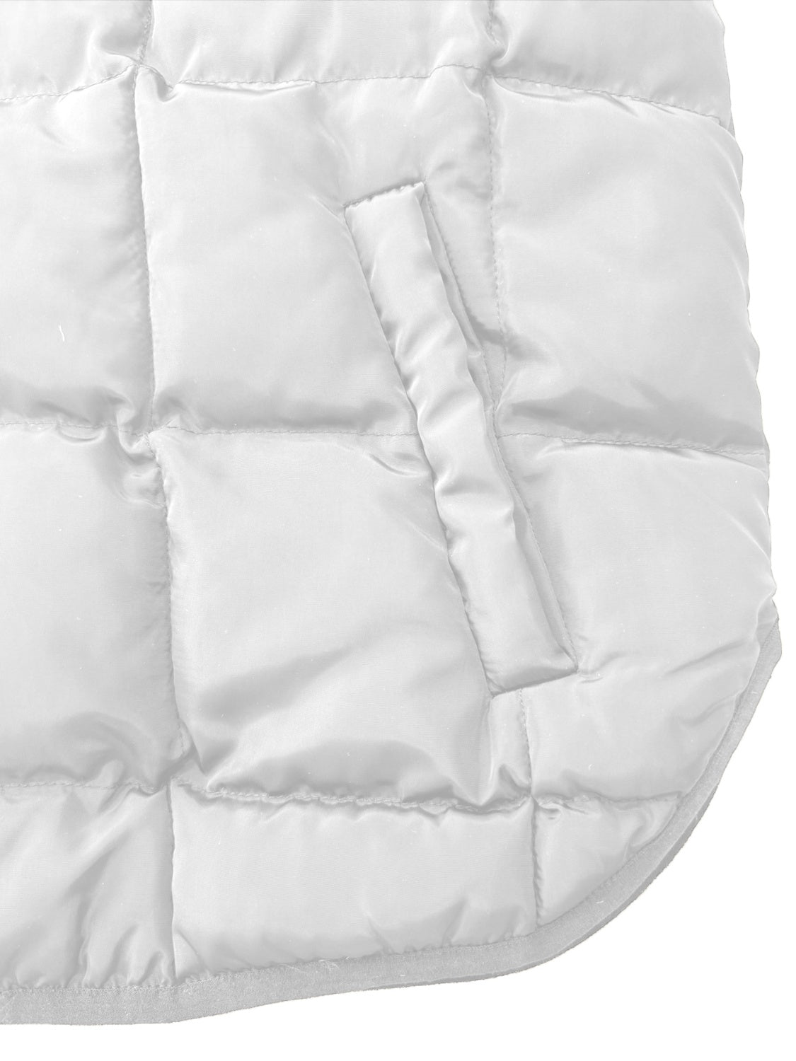 Gesteppter Wintermantel mit Reißverschluss und Taschen