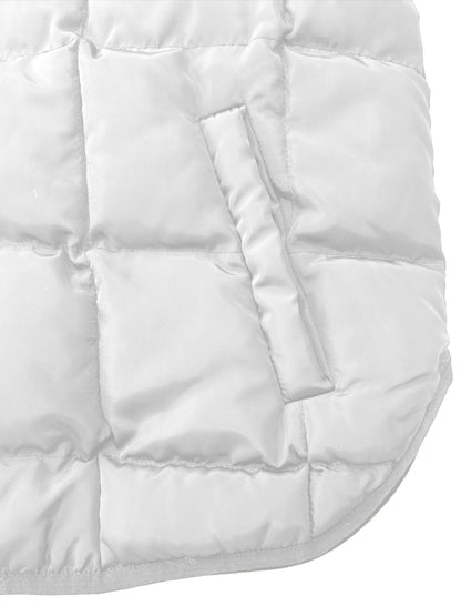 Gesteppter Wintermantel mit Reißverschluss und Taschen