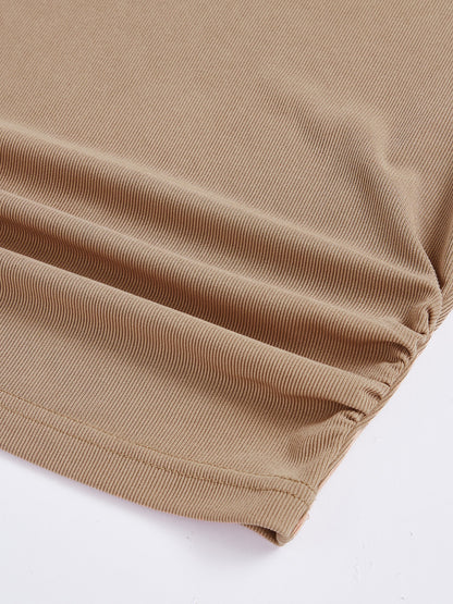 Set aus langärmligem Oberteil und Rock mit Rundhalsausschnitt