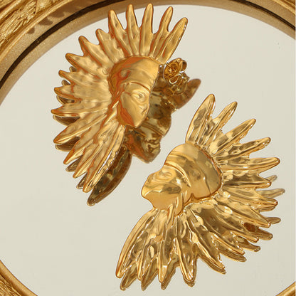 Vergoldete Ohrringe aus Titanstahl