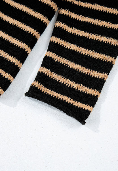 Pullover mit Streifen, tief angesetzter Schulterpartie und Rundhalsausschnitt