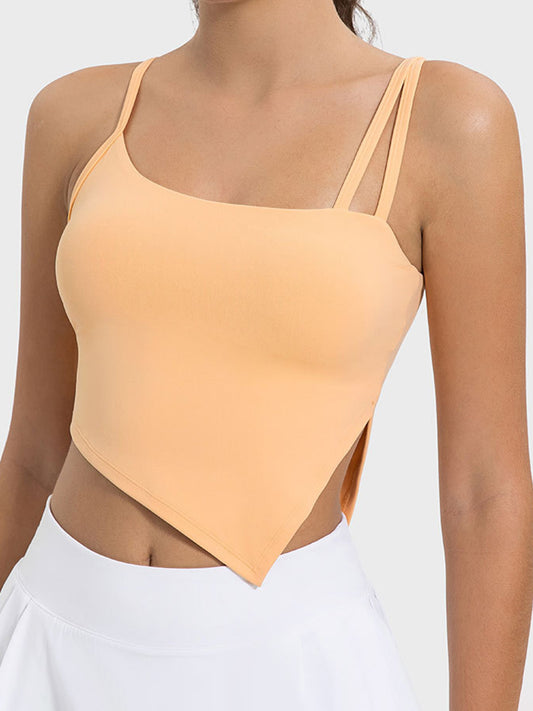 Millennia Active Camisole mit Schlitz und asymmetrischem Ausschnitt