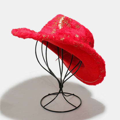 Flauschige Schneeflocken-Polyestermütze