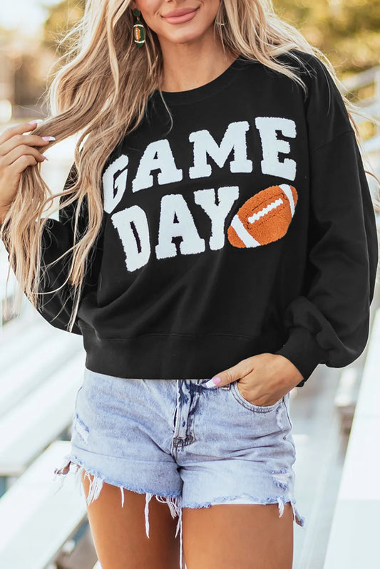 GAME DAY Rundhals-Langarm-Sweatshirt