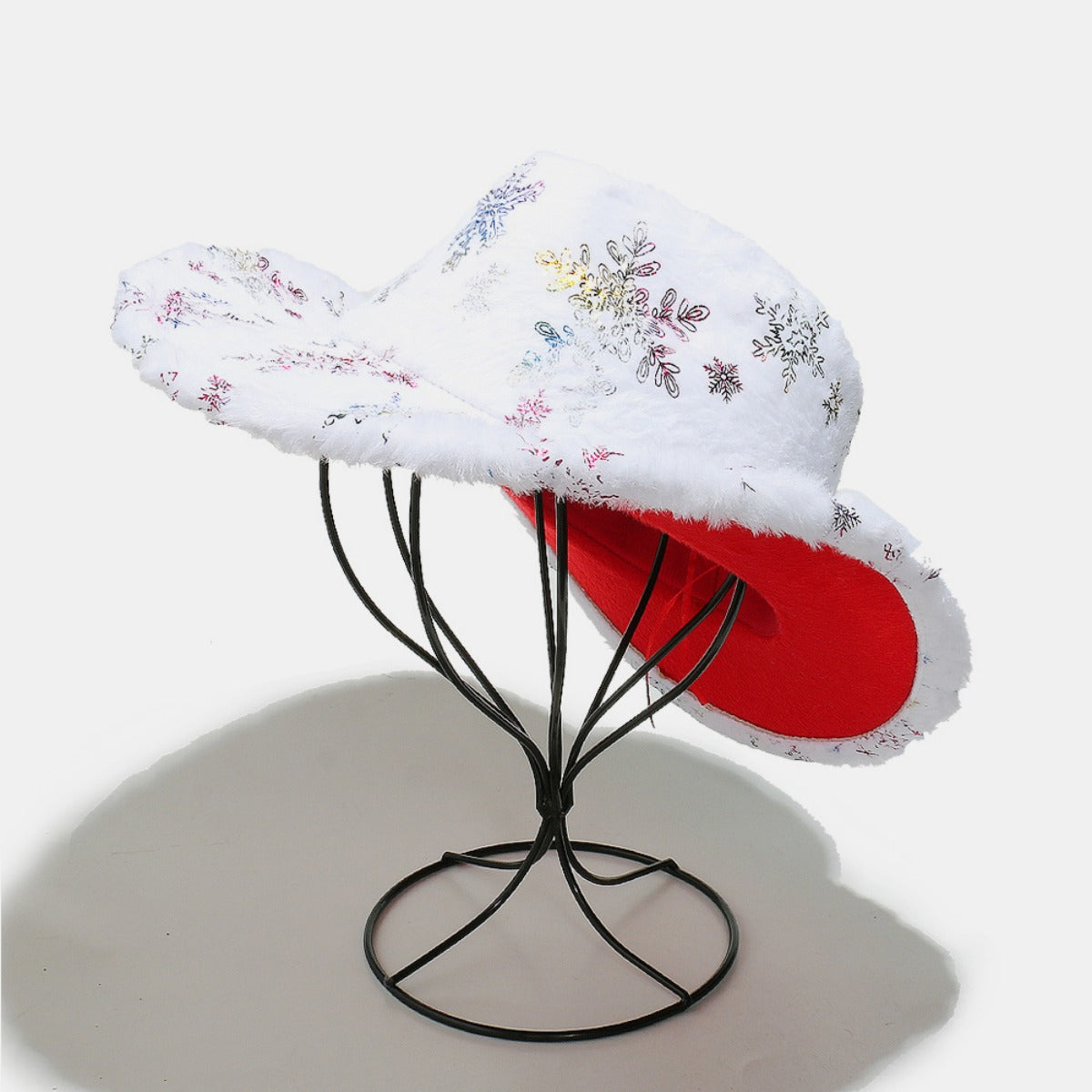 Flauschige Schneeflocken-Polyestermütze