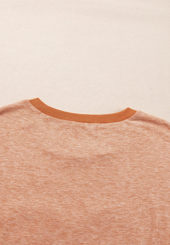 T-Shirt mit Rundhalsausschnitt und Herz-Patch