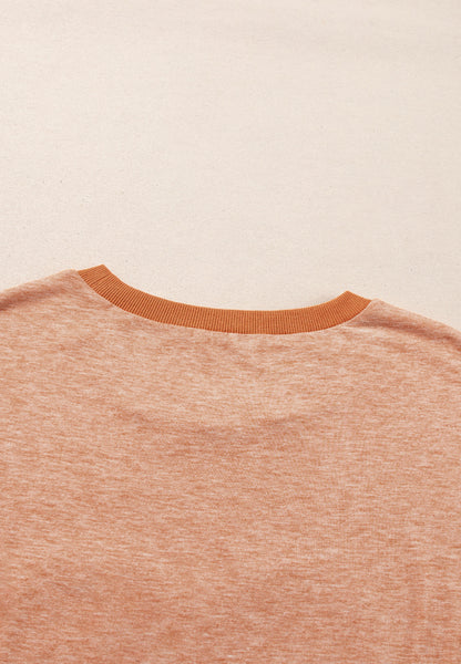 T-Shirt mit Rundhalsausschnitt und Herz-Patch