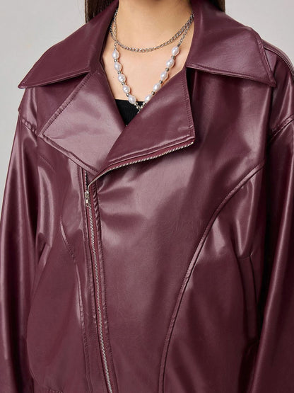 Jacke mit Reißverschluss und überschnittenen Schultern