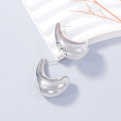 C-Creolen mit Strasssteinen aus Legierung